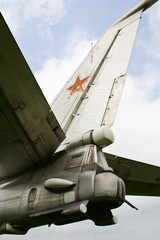 Red star on aircraft tail