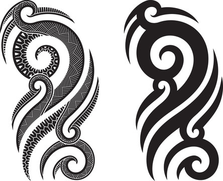 Naklejki Maori tattoo pattern