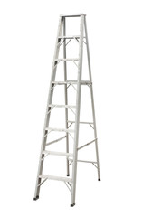 Aluminium stepladder isolated on white background
