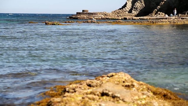 playa y espigon