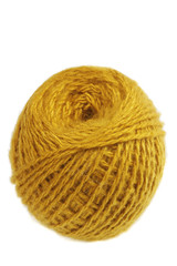 Ball of yellow yarns