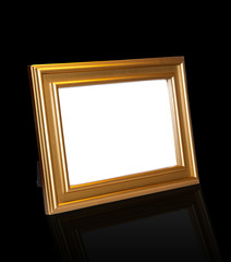 Decorative frame for a photo  on a black background