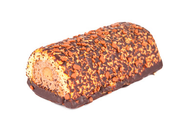 chocolate cake isolated