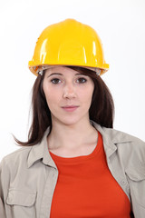 Portrait of woman laborer