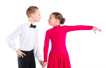 Young ballroom dancers