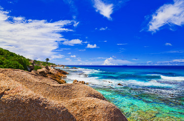 Tropical beach at Seychelles