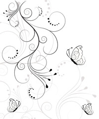 Beautiful, abstract floral background