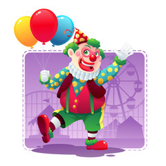 Obraz na płótnie Canvas Happy Clown