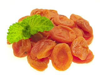 Dried apricots and mint.