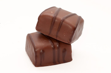 Set of two chocolate candy