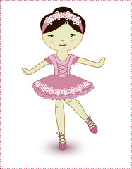 Beautiful lovely girl ballerina