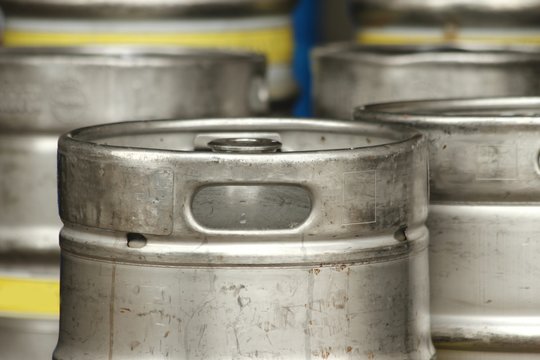 steel beer barrels