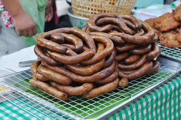 Sai Ua Moo or pork sausages