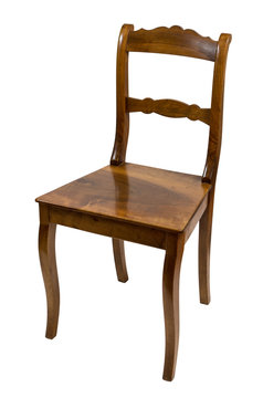 Antiker Stuhl aus der Biedermeierzeit aus Kirschbaumholz
