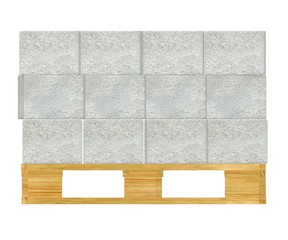 3d render of construction material