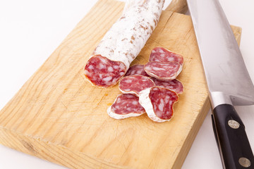 Plugs of salami