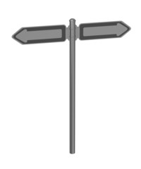 3d render of traffic sign
