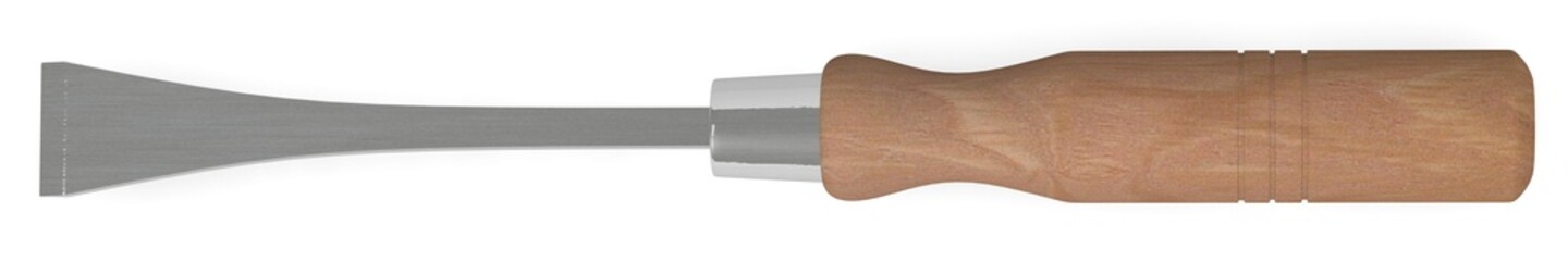 3d render of wood chisel