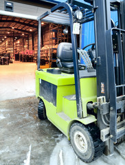 Forklift at large warehouse