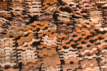 a lot of red brick pack