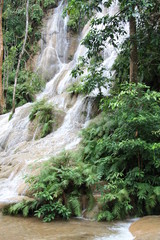 Beautiful tropical waterfall in Thailand