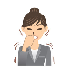 OL C カゼ イラスト 咳