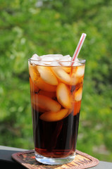 Summer soft drink on the atio
