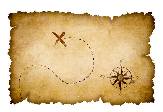 Fototapeta Pirates treasure map