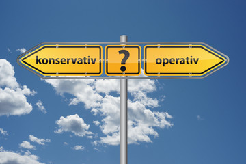 Konservativ oder operativ behandlen?