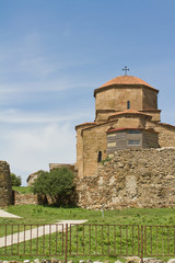 Fototapeta na wymiar Jvari,Georgian Orthodox church of 6th century near Mtskheta