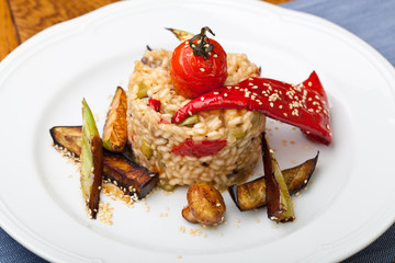 risotto with vegetable