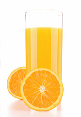 isolated orange juice