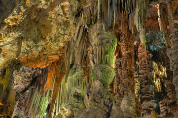Saint Michelle cave interior details,Gibraltar