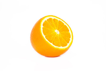 Half of ripe orange