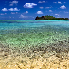 Fototapeta premium Quiet bay of the island Gabriel.Mauritius.
