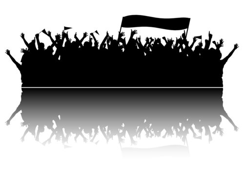 Jubelnde Fans