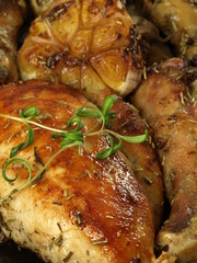 Fried chicken breast, closeup