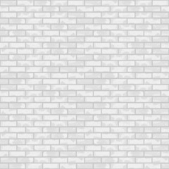 Fototapeta na wymiar Seamless white brick wall