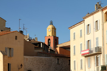 Fototapeta na wymiar Campanile a Saint Tropez