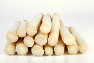 Spargel von unten
