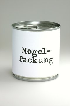 Dose - Mogelpackung