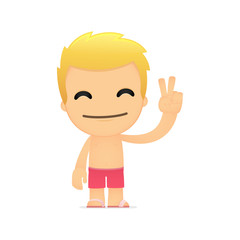 funny cartoon tourist