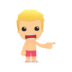 funny cartoon tourist