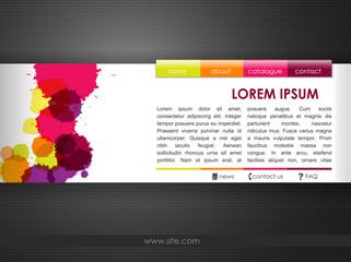 Paint spots web site  template