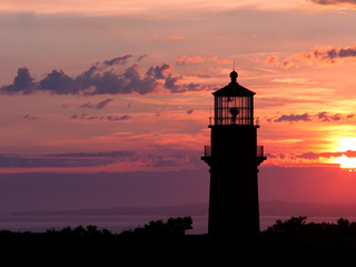 lighthouse sun