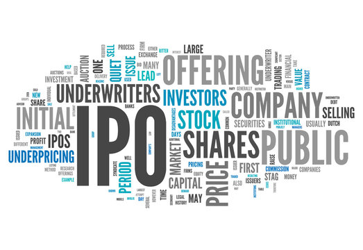 Word Cloud "IPO - Initial Public Offering"