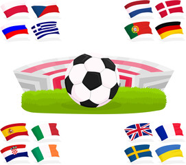 Set of a football accessories B