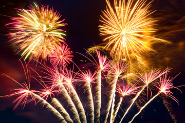 New year fireworks on the sky © Patryk Kosmider