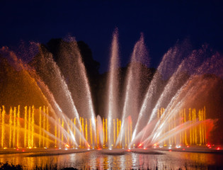 Wasserlichtorgel in Hamburg