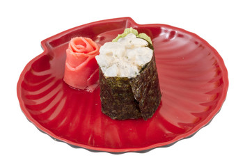 Japanese squid sushi